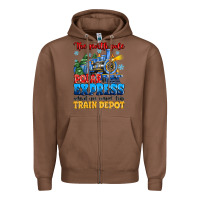 Chestnut thr north pole polar express admit one round trip Zipper Hoodie - MaliasSmallBusiness
