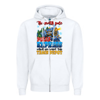 White thr north pole polar express admit one round trip Zipper Hoodie - MaliasSmallBusiness