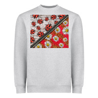 Heather Grey ladybug Heavyweight Sweatshirt - BarkalooDesign