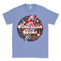 Colony Blue Western American Babe Patriotic Classic Tee - LillyAllenDesigns