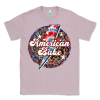 Lilac Western American Babe Patriotic Classic Tee - LillyAllenDesigns