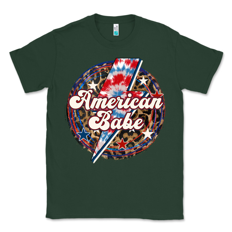 Western American Babe Patriotic Classic Tee by LillyAllenDesigns | Teevron