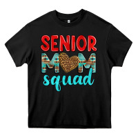Black senior mom squad Heavy Core Tee - texasbilliewilder