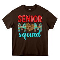 Chocolate Brown senior mom squad Heavy Core Tee - texasbilliewilder