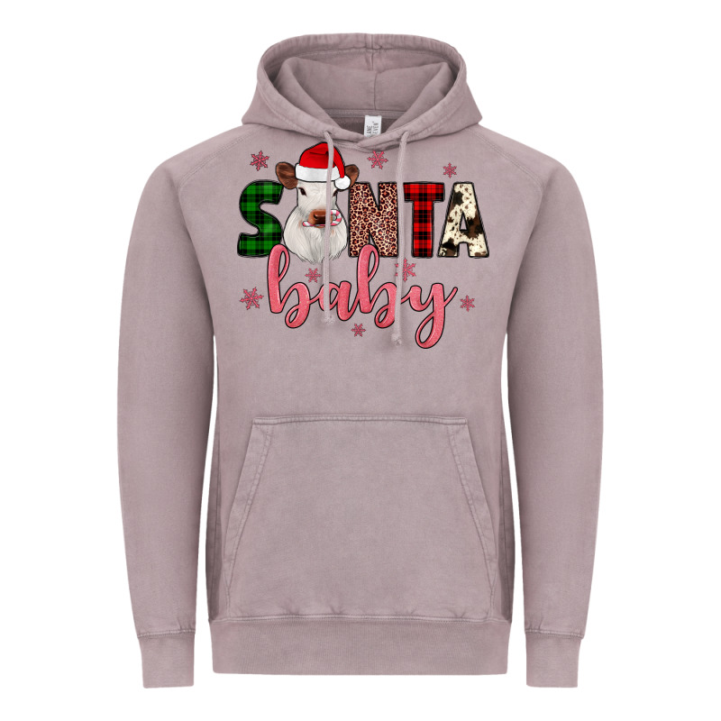 Santa Baby Cow Vintage Hoodie by JahusDesignShop | Teevron