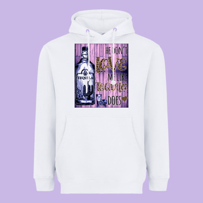 He Don't Like Me Like Tequila Does Nobody Can Heavyweight Hoodie Designed By Bettercallsaul