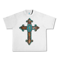 Lunar Rock turquoise cross Urban Heavy Tee - AdoDesignShop