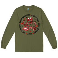 Army Green girl's trip Long Sleeve Tee - MaliasSmallBusiness