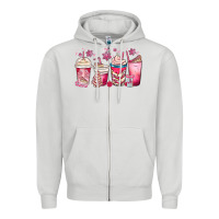 Dove Grey christmas debbie cake white coffee cups Zipper Hoodie - MaliasSmallBusiness