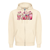 Sandshell christmas debbie cake white coffee cups Zipper Hoodie - MaliasSmallBusiness