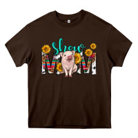 Chocolate Brown show mom mothers day Heavy Core Tee - texasbilliewilder