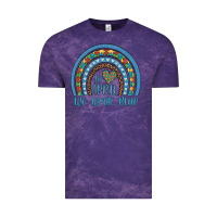 Cloud Purple in april we wear blue autism awareness leopard rainbow Vintage Tee - Artiststas