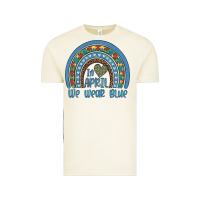 Vintage Arctic in april we wear blue autism awareness leopard rainbow Vintage Tee - Artiststas