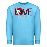 Ocean Blue For the Love of the Rams Premium Sweatshirt - Bettercallsaul