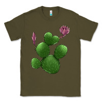 Army Green heart cactus Classic Tee - Jasminsmagicworld