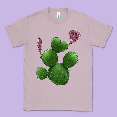 Heart Cactus Classic Tee Designed By Jasminsmagicworld