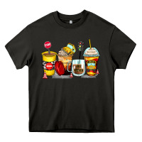 Asphalt bus driver coffee cups Heavy Core Tee - Zillion Design Studio