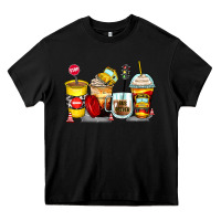 Black bus driver coffee cups Heavy Core Tee - Zillion Design Studio