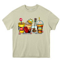 Mossy bus driver coffee cups Heavy Core Tee - Zillion Design Studio