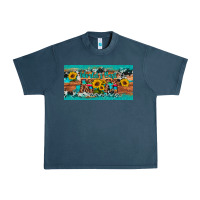 Midnight Navy world's best mom sunflower license plate Urban Heavy Tee - Artiststas