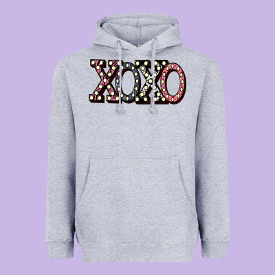 Xoxo Digital Valentines Day Heavyweight Hoodie Designed By Bettercallsaul