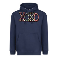 Navy xoxo digital valentines day Heavyweight Hoodie - Bettercallsaul