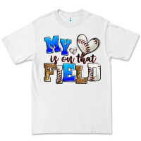White my heart is on that field baseball Premium Tee - Zillion Design Studio