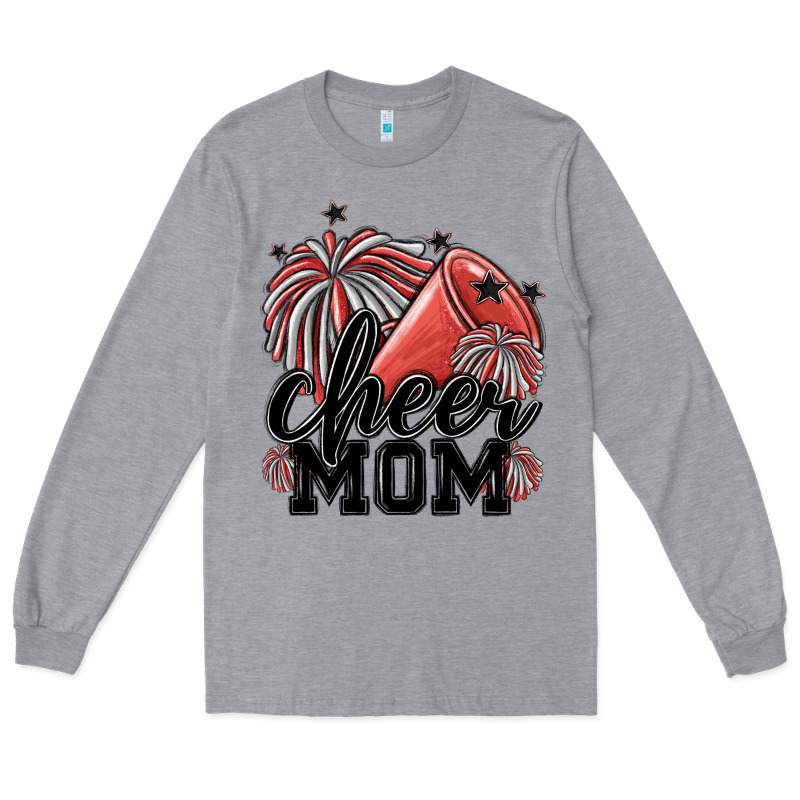 Cheer Mom Long Sleeve Tee by MaliasSmallBusiness | Teevron