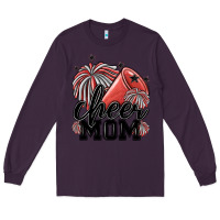 Plum cheer mom Long Sleeve Tee - MaliasSmallBusiness