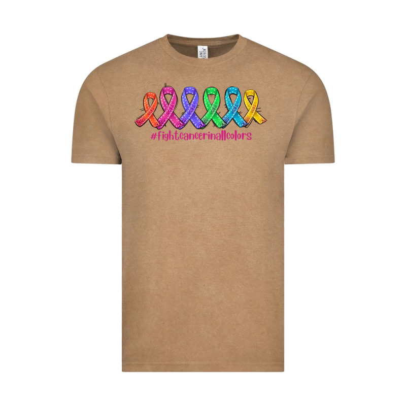 Fight Cancer In All Colors Vintage Tee by AdoDesignShop | Teevron