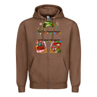 Chestnut customize christmas elf Zipper Hoodie - MaliasSmallBusiness