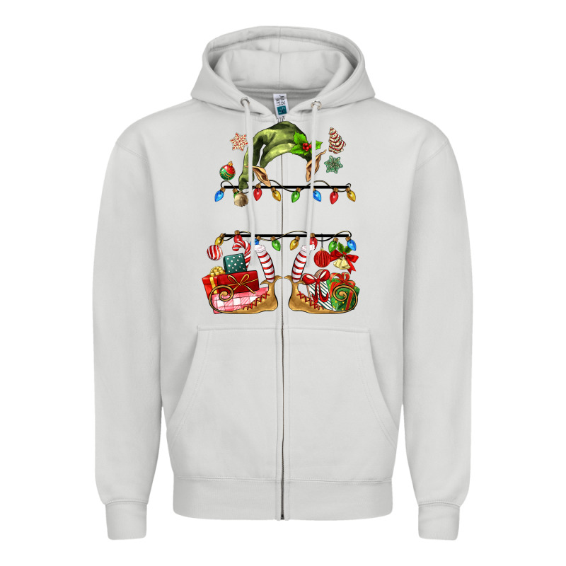 Customize Christmas Elf Zipper Hoodie by MaliasSmallBusiness | Teevron