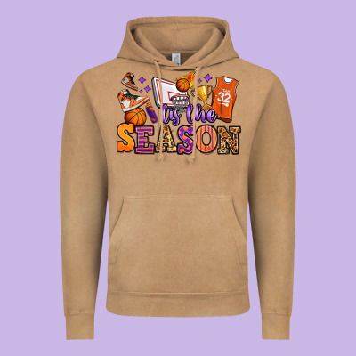 Tis The Season Basketball Vintage Hoodie Designed By Jasminsmagicworld