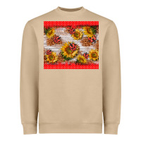 Mushroom ladybug sunflower Heavyweight Sweatshirt - BarkalooDesign