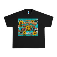 Black world's best mom sunflower leopard cowhide Urban Heavy Tee - Artiststas