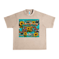 French Oak world's best mom sunflower leopard cowhide Urban Heavy Tee - Artiststas
