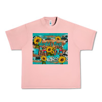 Salmon world's best mom sunflower leopard cowhide Urban Heavy Tee - Artiststas