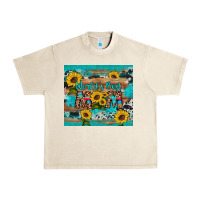 Sandshell world's best mom sunflower leopard cowhide Urban Heavy Tee - Artiststas