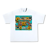 World's Best Mom Sunflower Leopard Cowhide Urban Heavy Tee | Teevron
