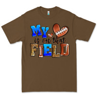 Cacao my heart is on that field american football Premium Tee - Zillion Design Studio