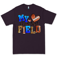 Plum my heart is on that field american football Premium Tee - Zillion Design Studio