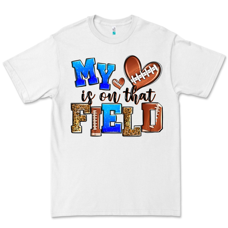 My Heart Is On That Field American Football Premium Tee by Zillion Design Studio | Teevron
