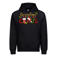 Black Grandma claus with christmas gift sock mother's Urban Hoodie - HowdyJamesFarm