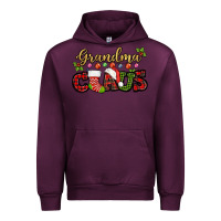 Mauve Wine Grandma claus with christmas gift sock mother's Urban Hoodie - HowdyJamesFarm