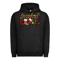 Pigment Black Grandma claus with christmas gift sock mother's Urban Hoodie - HowdyJamesFarm