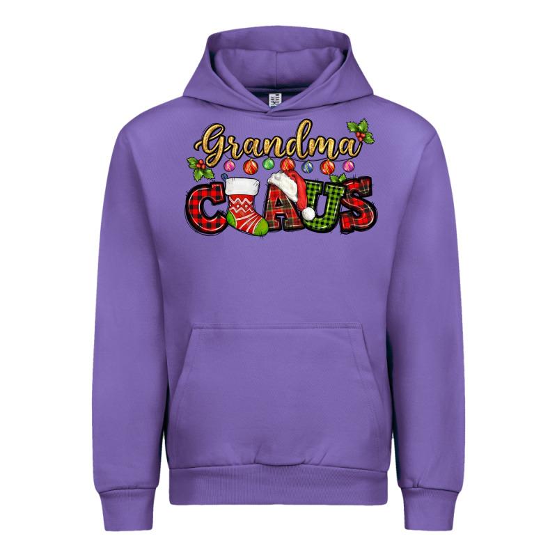 Grandma Claus With Christmas Gift Sock Mother's Urban Hoodie by HowdyJamesFarm | Teevron