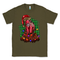 Army Green christmas rooster Classic Tee - BarkalooDesign