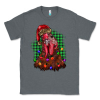 Charcoal Heather christmas rooster Classic Tee - BarkalooDesign
