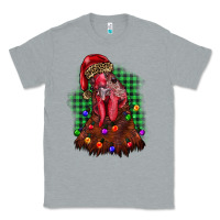 Heather Grey christmas rooster Classic Tee - BarkalooDesign