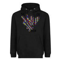 Black Peace Love Autism Heavyweight Hoodie - Bettercallsaul